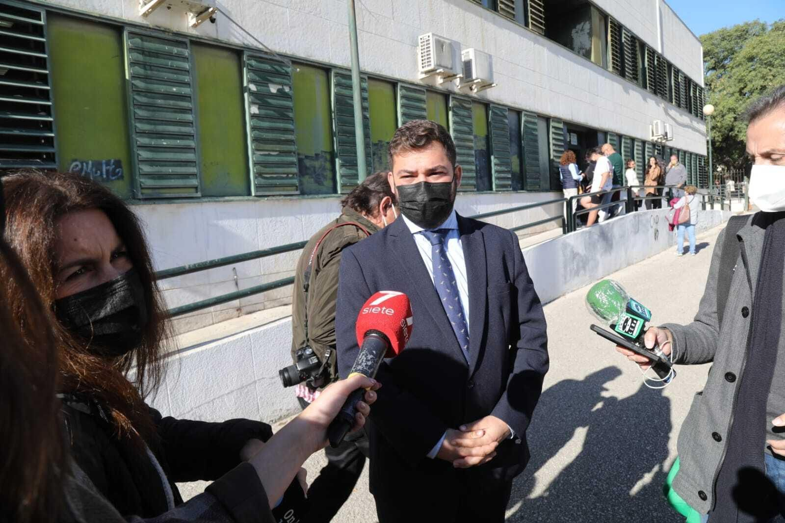 El delegado territorial de Justicia de la Junta en Cádiz, Miguel Rodríguez, en Jerez