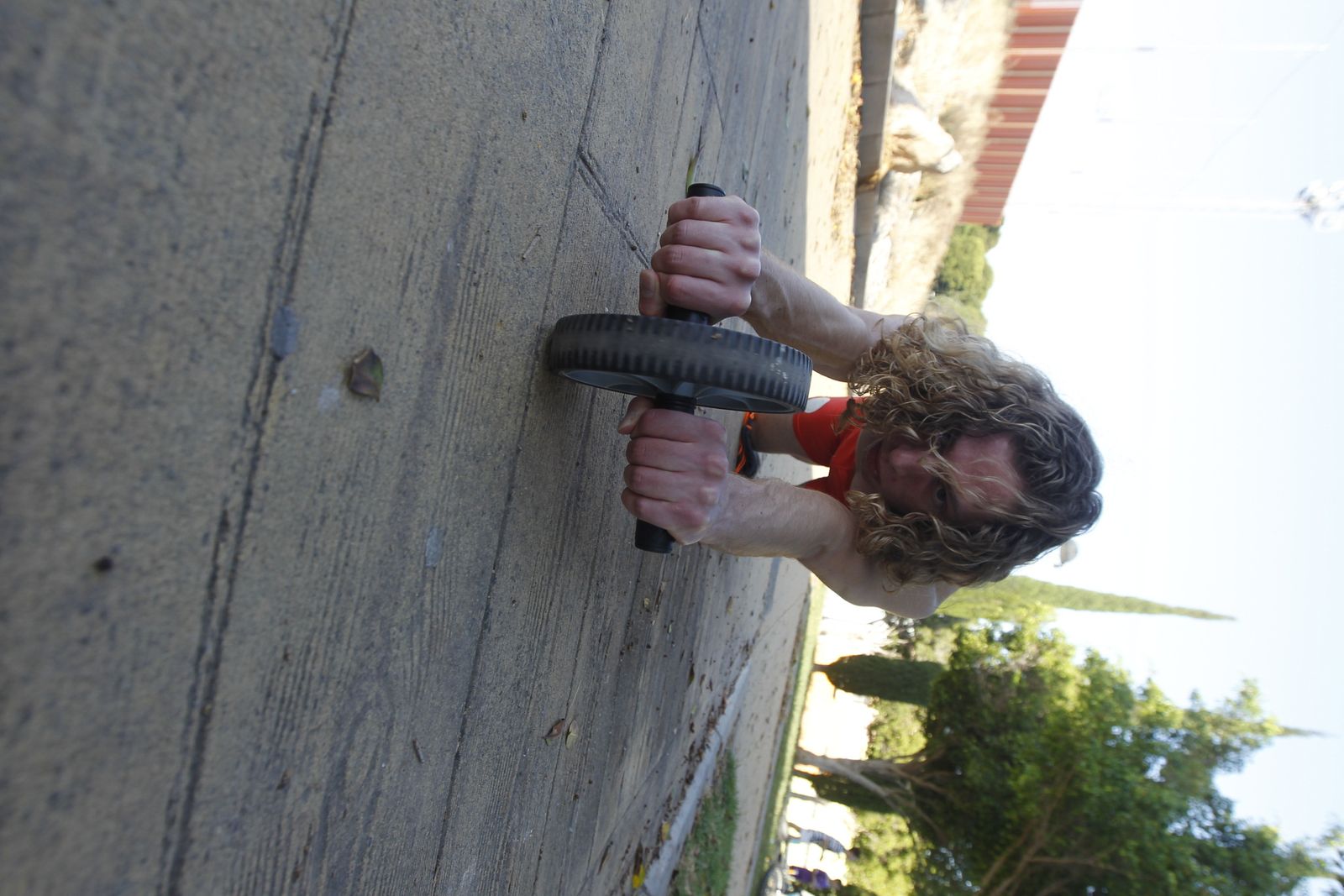 Entrenamiento del CD Atletas de Almería en el parque de Los Molinos