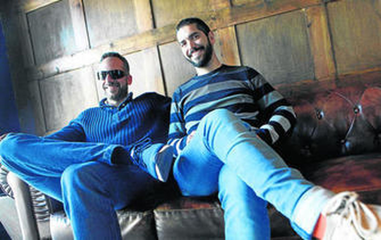 Manuel Morera (izq.) y Pepito El Caja en la trastienda del restaurante Calesa 15/01.