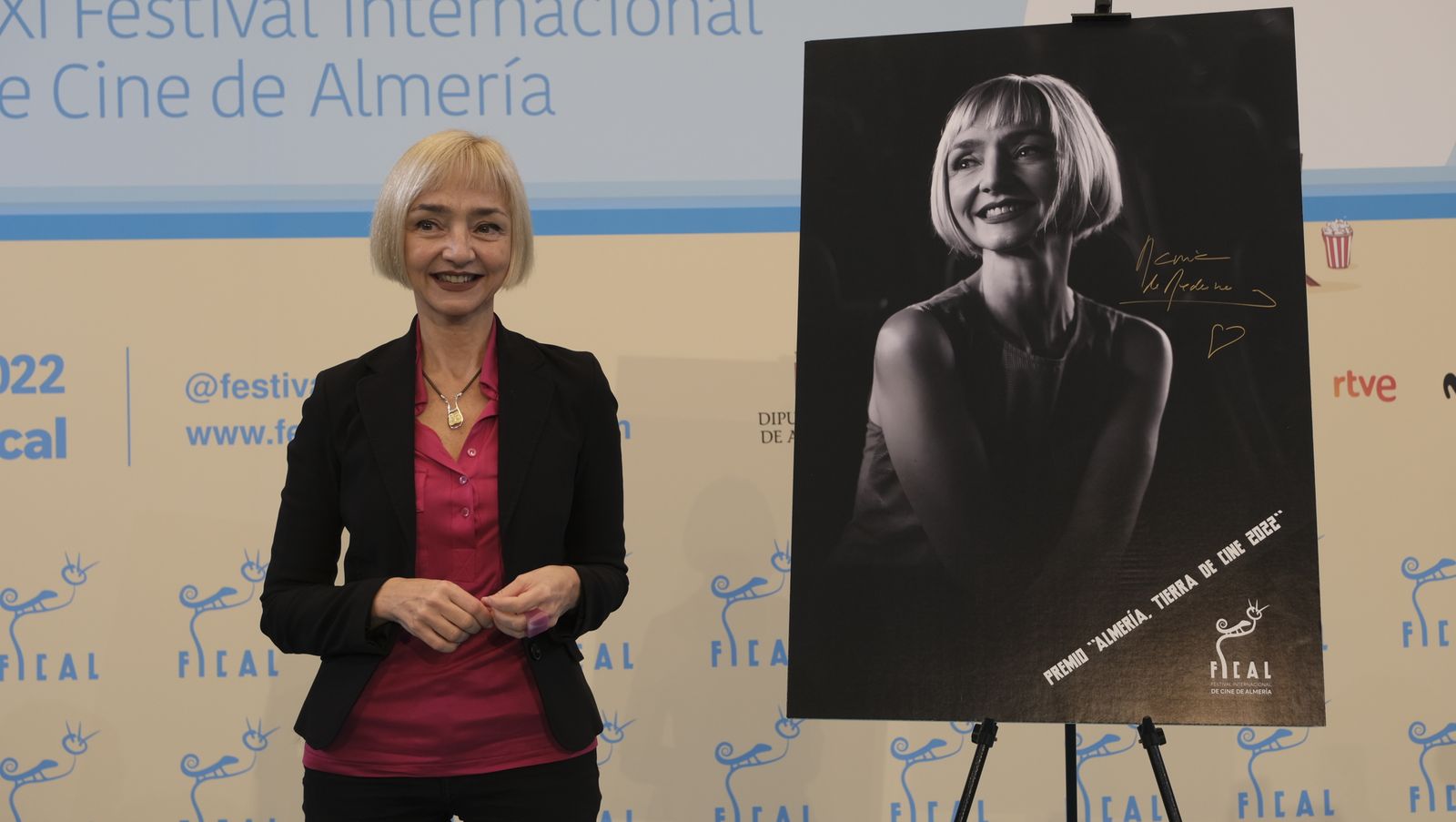 María de Medeiros, estrella del Paseo de la Fama. FICAL 2022