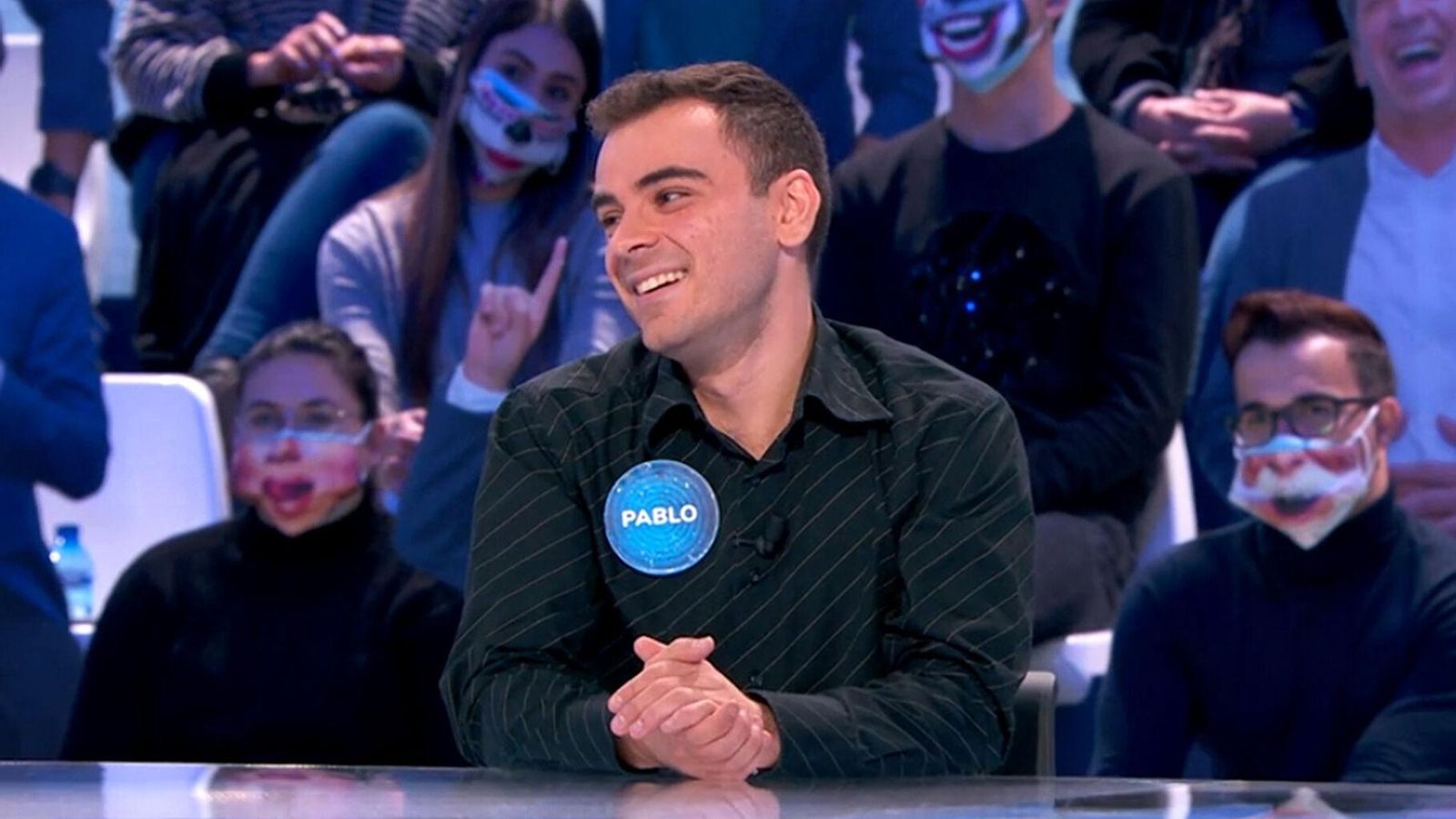 Pablo Díaz, en plena acción en 'Pasapalabra'.