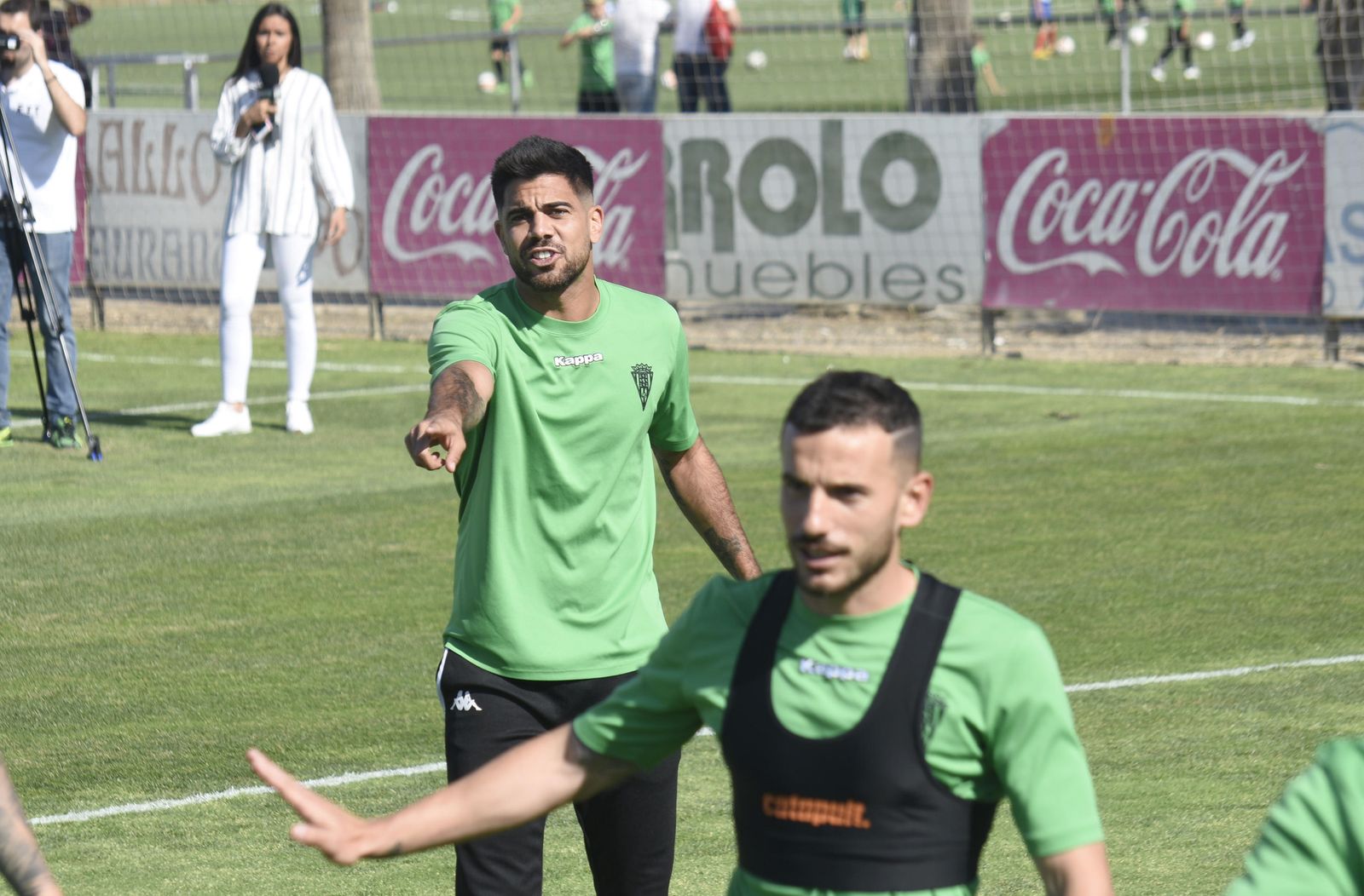 Aythami, en la sesión de ayer.