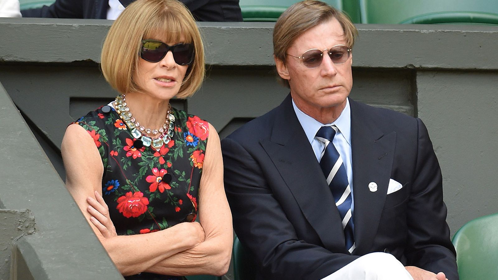 Anna Wintour con su hasta ahora esposo.