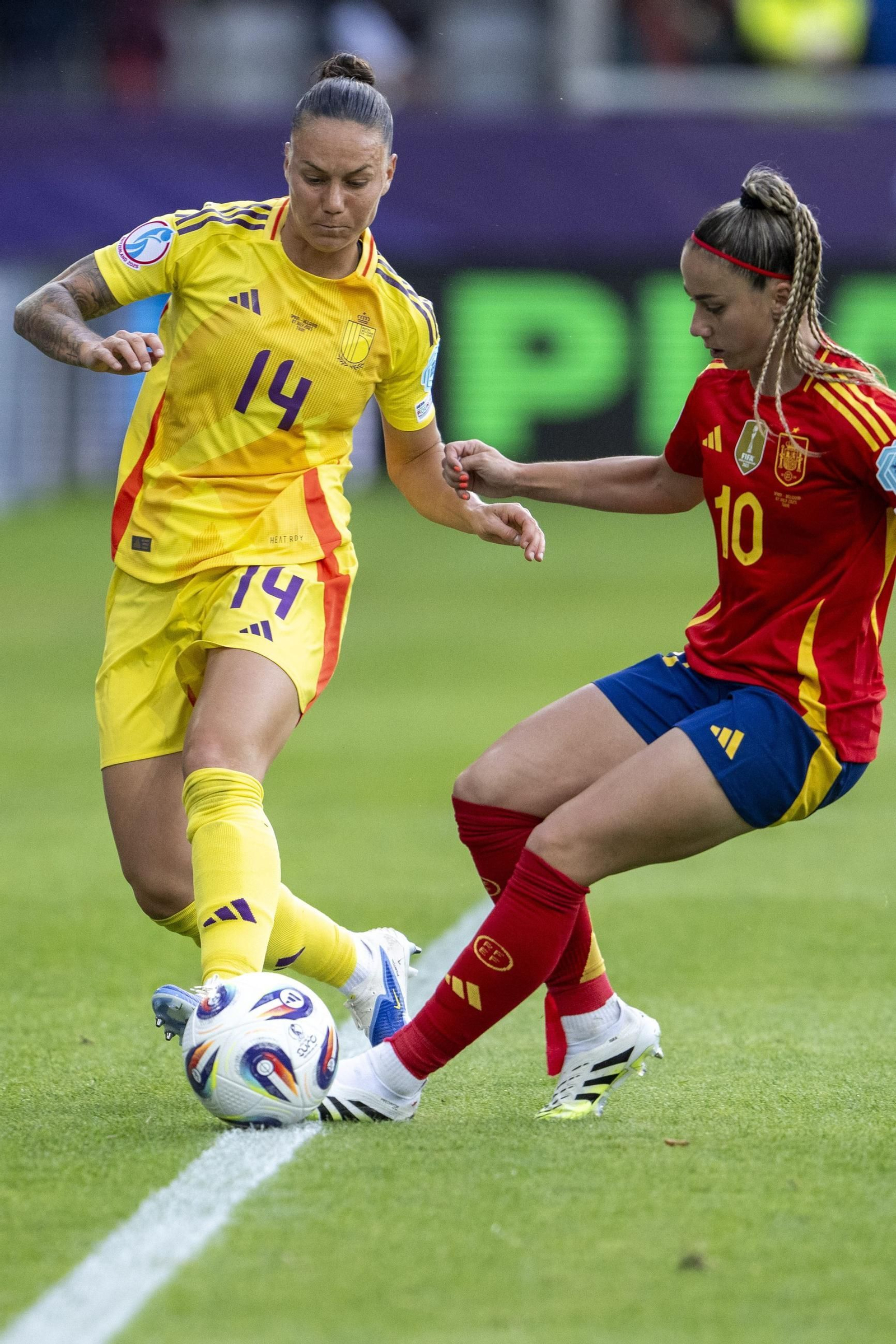 Las fotos de la goleada de España sobre Bélgica en la Eurocopa femenina