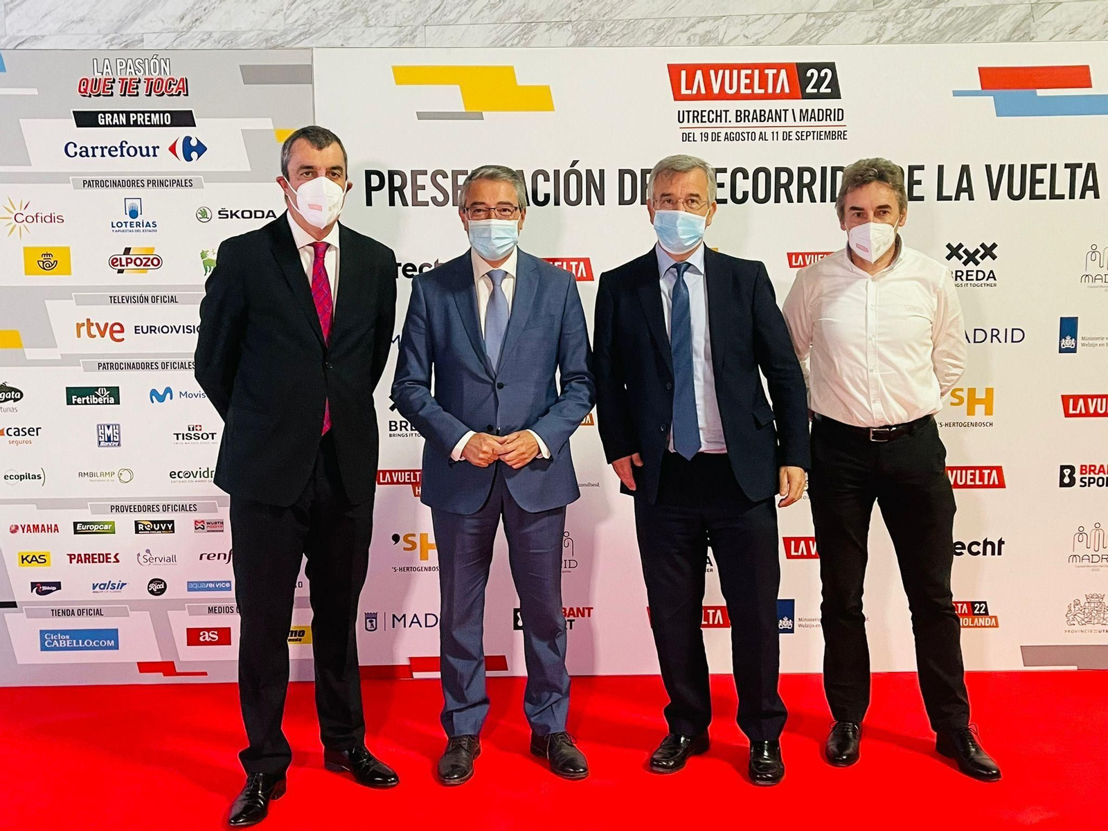 Javier Guillén, Francis Salado, José María García Urbano y Fernando Escartín.