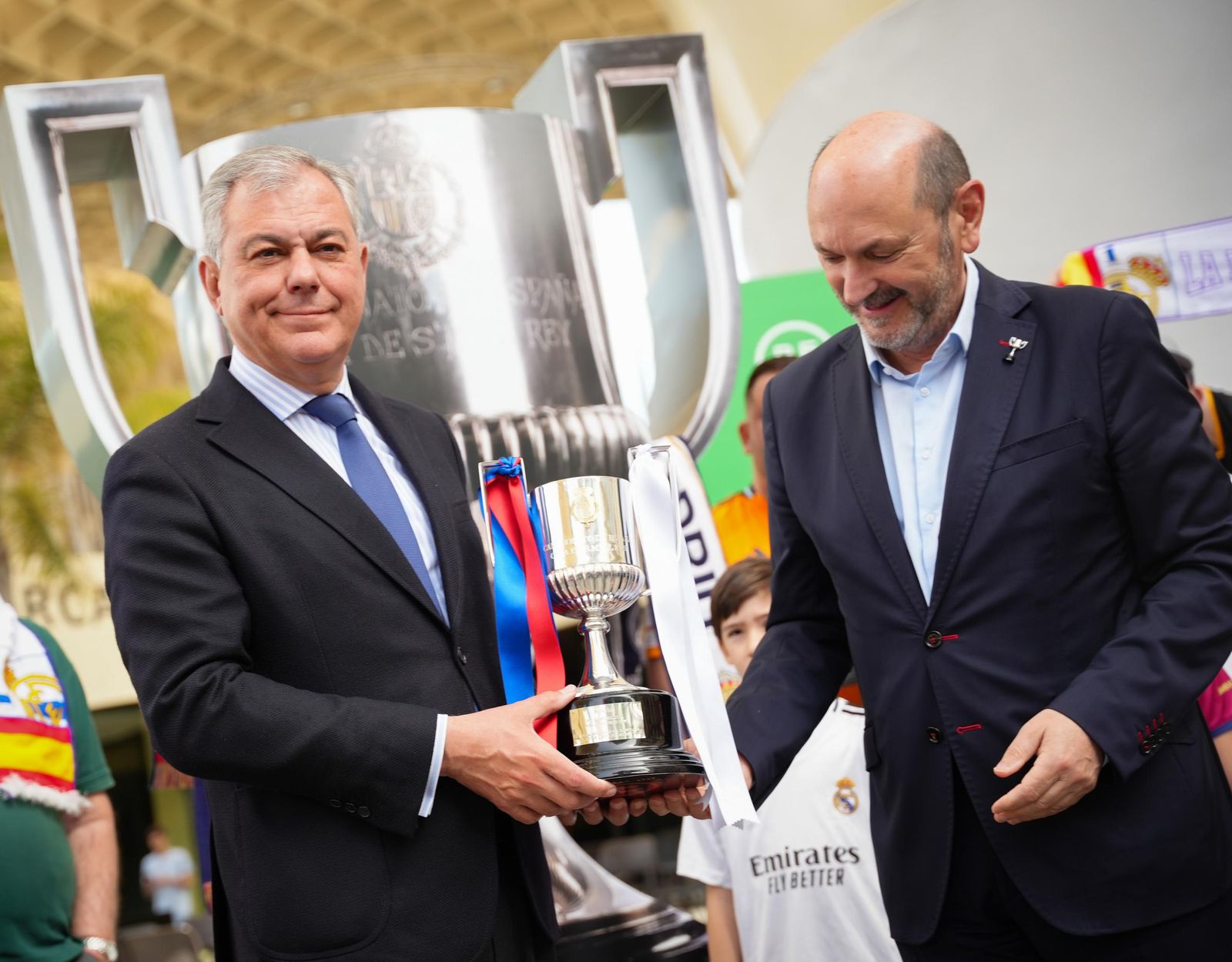 La fotos del día antes de la final de Copa Barcelona - Real Madrid