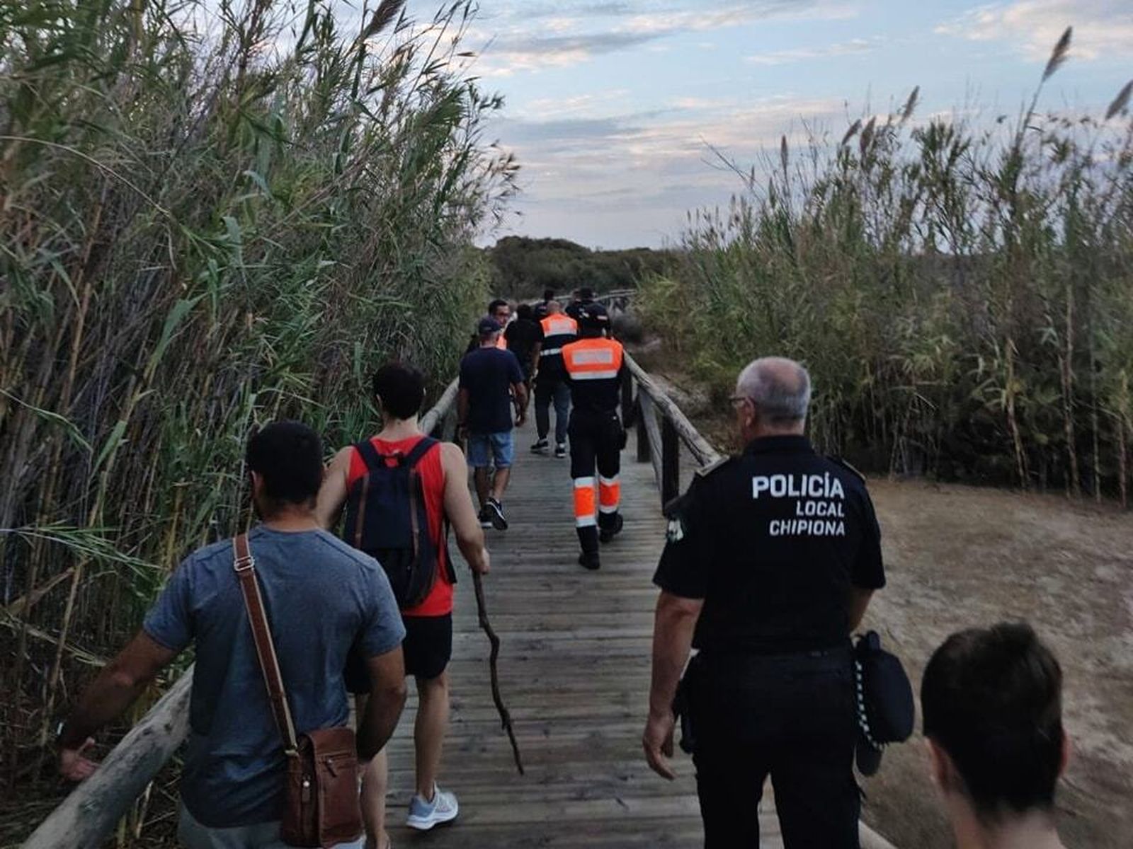 Un momento de la búsqueda de estos días.