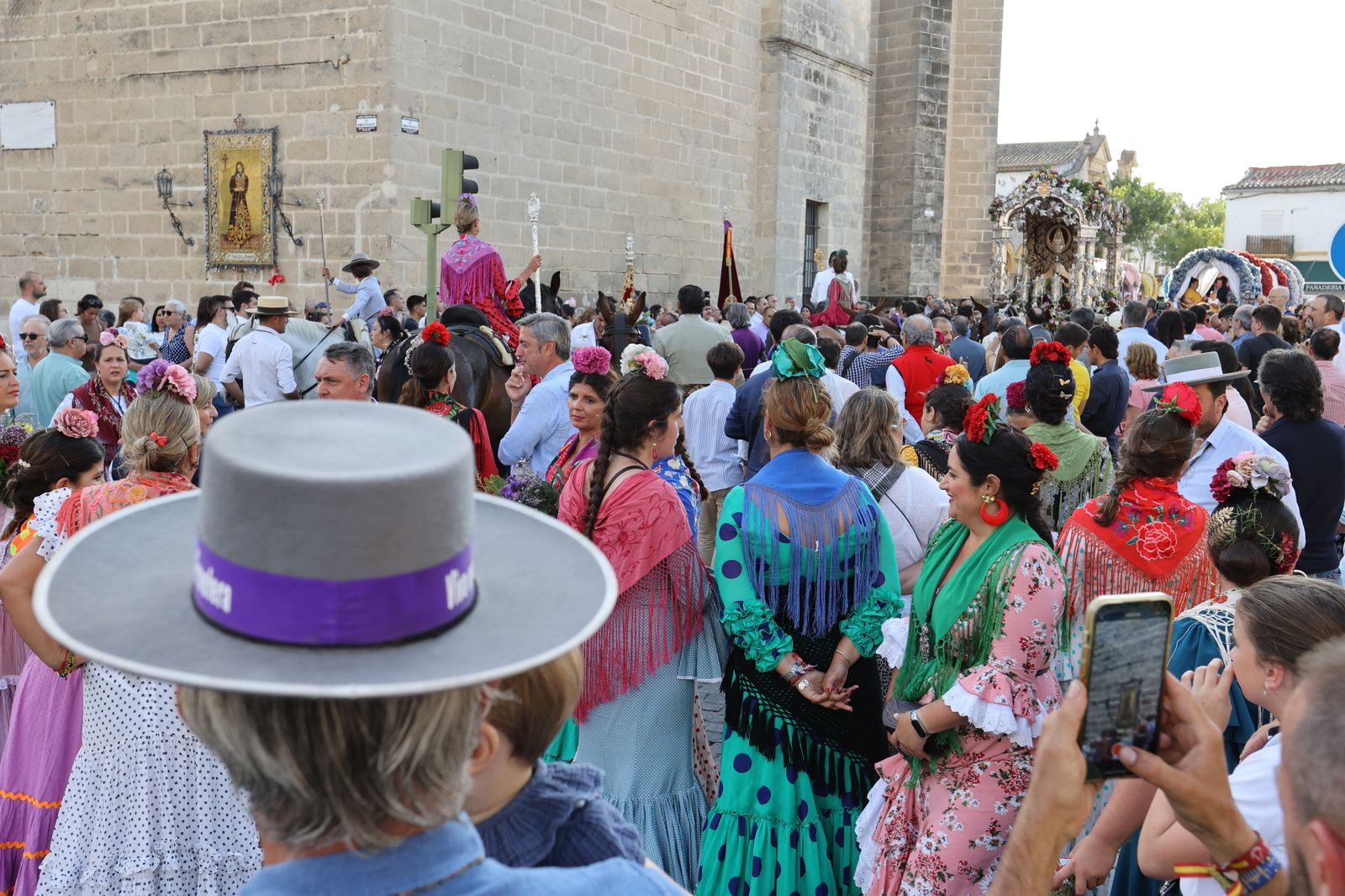 Llegada de la Hermandad del Rocío de Jerez a Santo Domingo