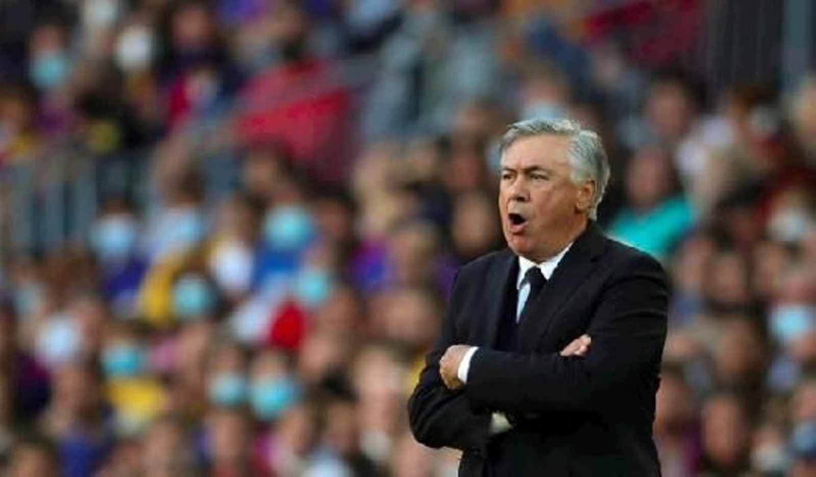 Ancelotti, en un momento del encuentro.