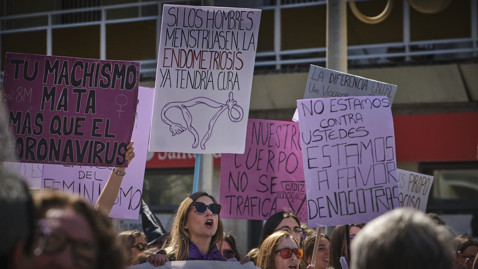 Manifestación por el Día Internacional de la Mujer.