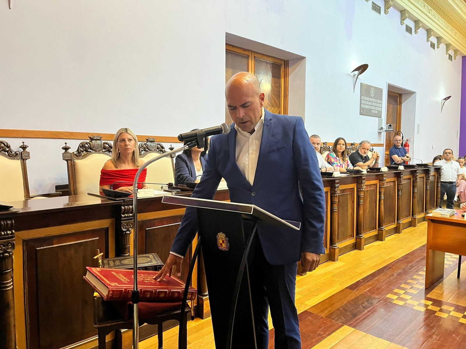 José María Cano Ayllón en su toma de posesión.