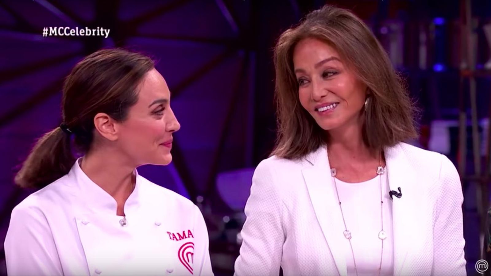 Tamara y su madre, Isabel Preysler, en la final de 'MasterChef Celebrity 4'.
