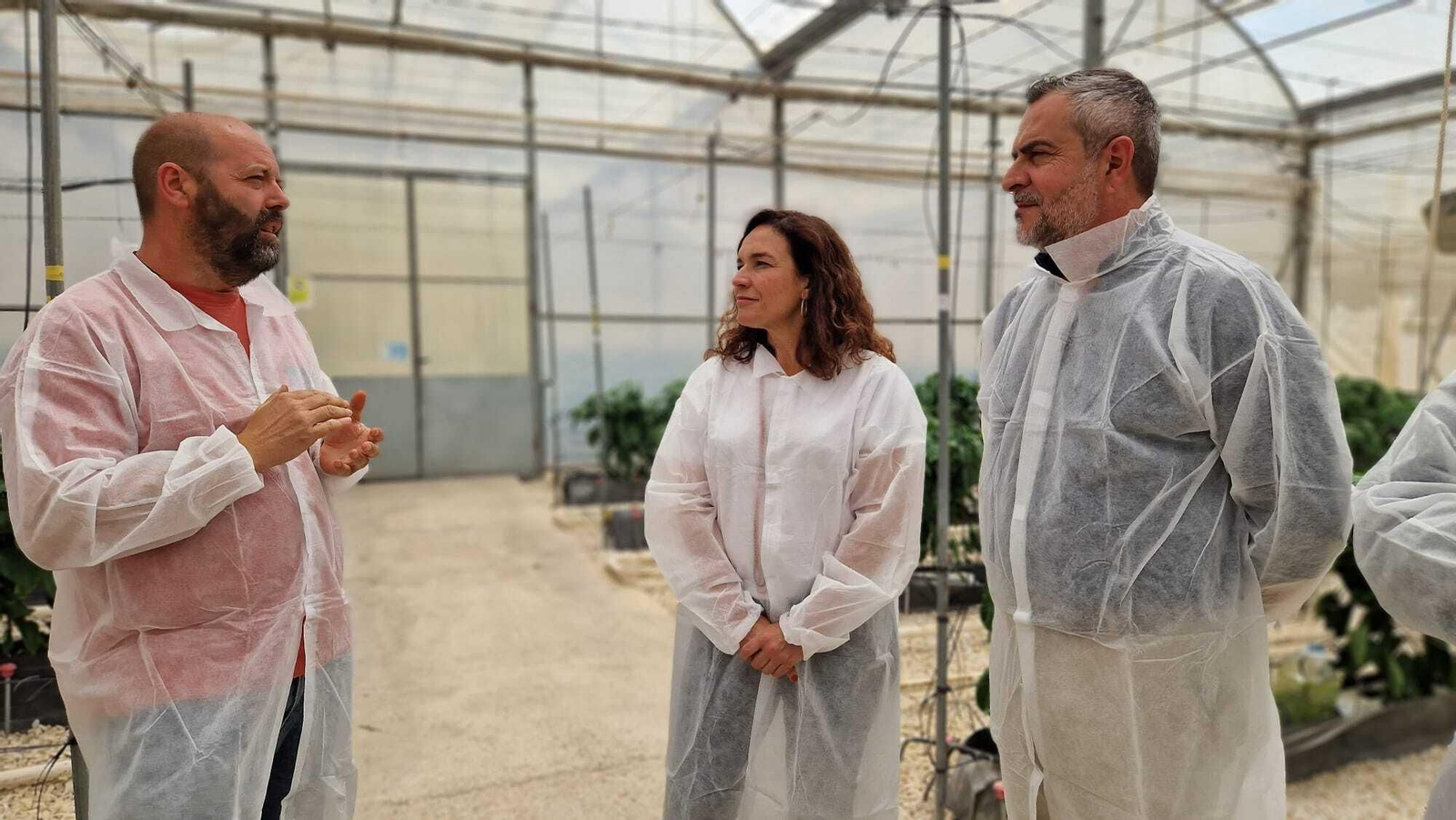 La candidata socialista visitó la finca experimental de la  Fundación UAL-ANECOOP