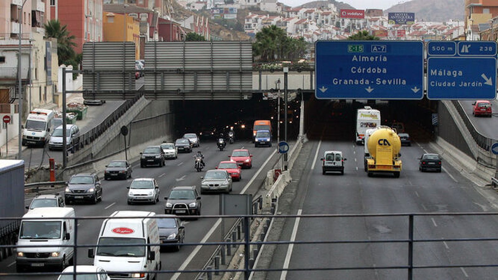 Imagen de archivo del falso túnel de Carlos Haya.