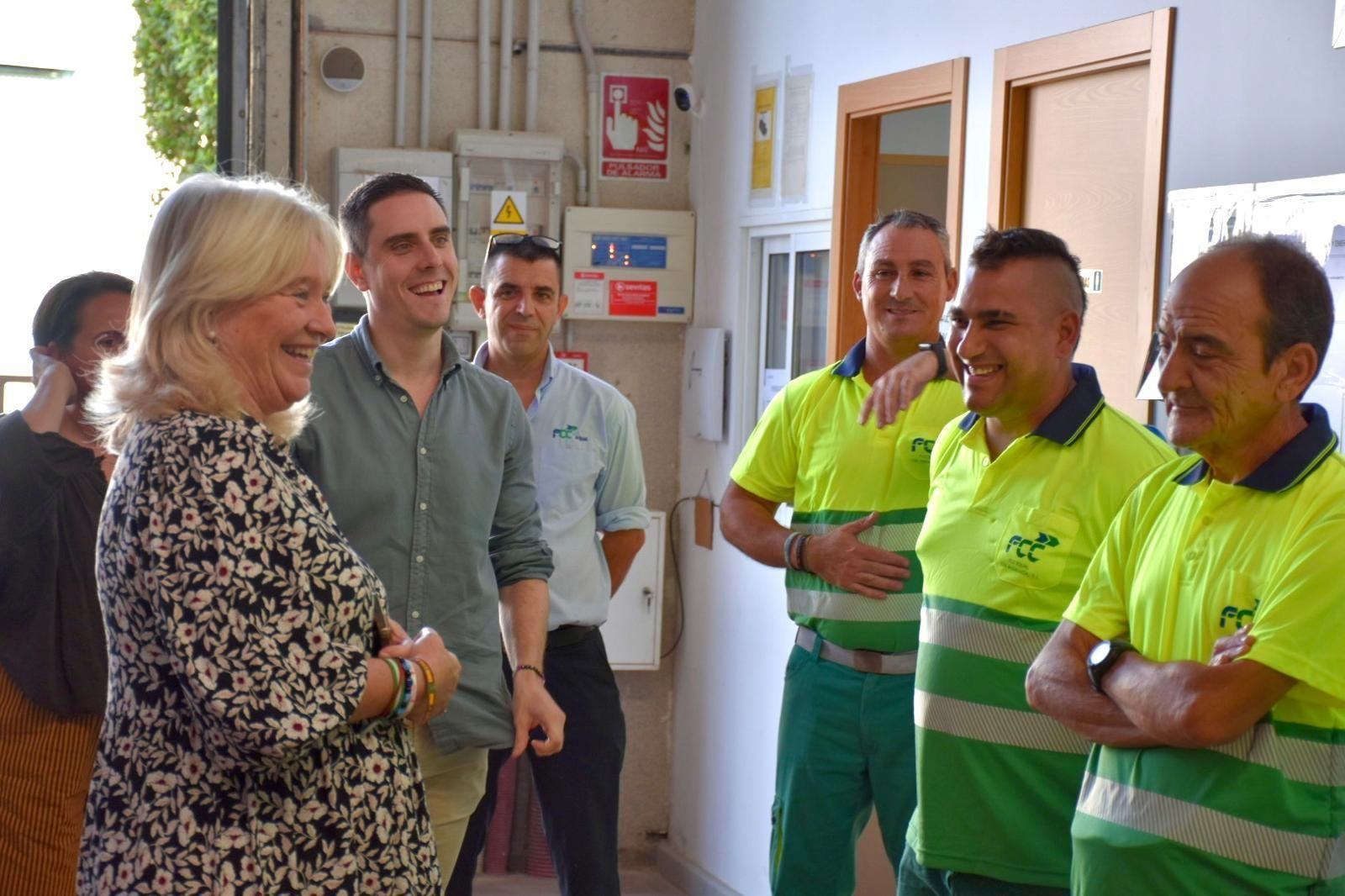 Mercedes Colombo, en un momento del acto de visita.