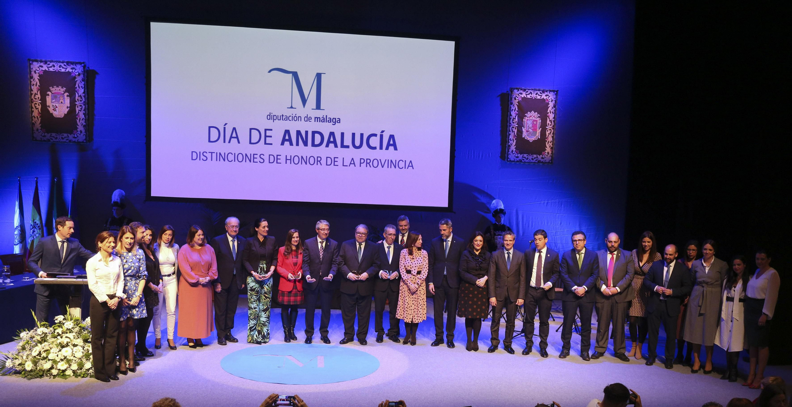 Las fotos de las distinciones 'M de Málaga' con motivo del Día de Andalucía en la Diputación de Málaga