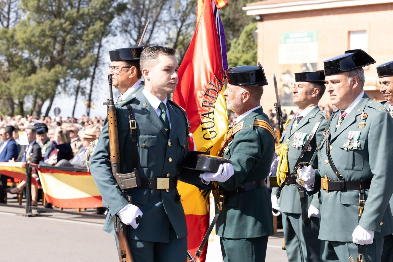 Acto de jura de bandera de la 130ª promoción de guardias civiles de la Academia de Baeza