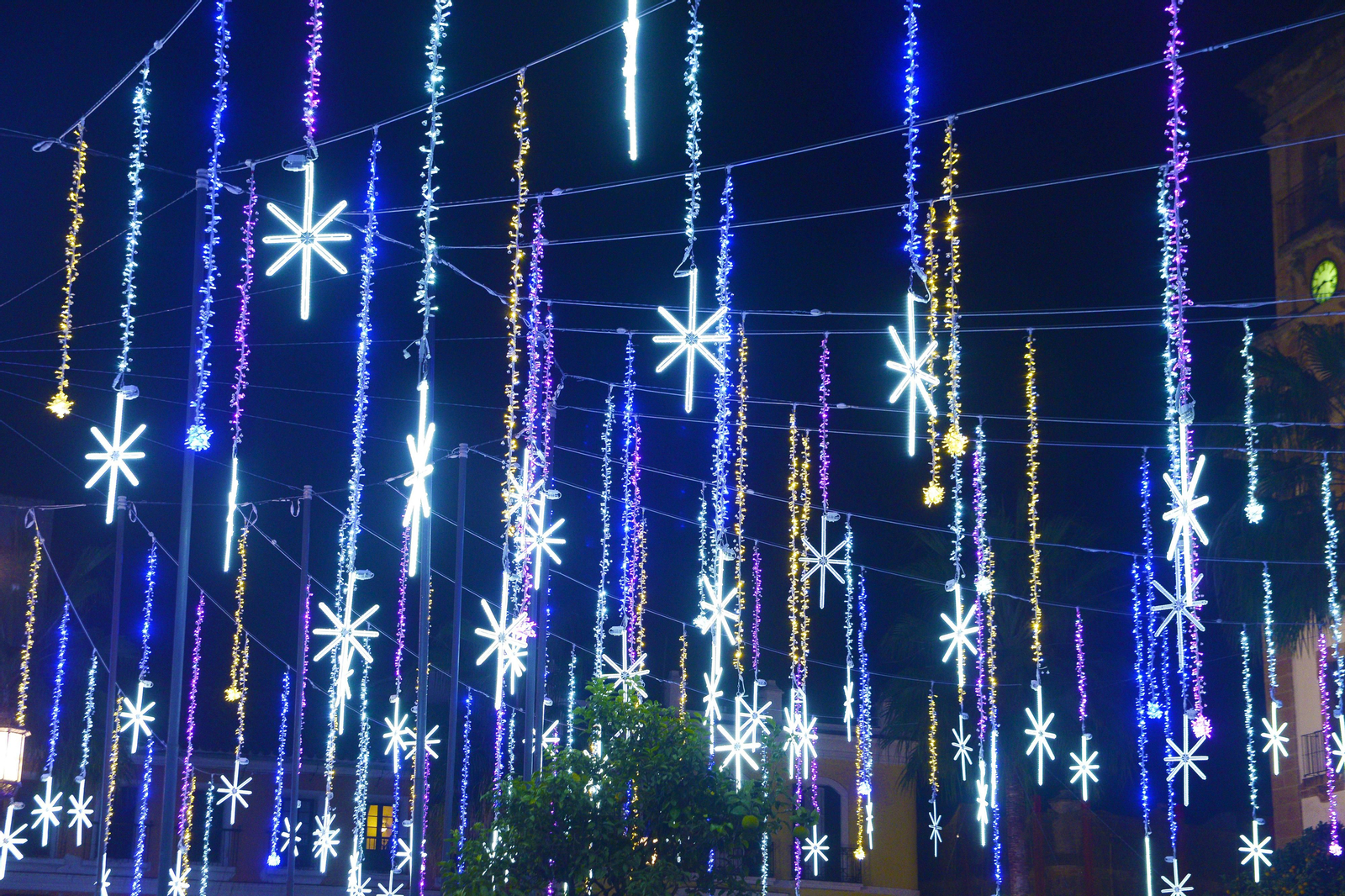 Fotos del alhumbrado navideño de Algeciras