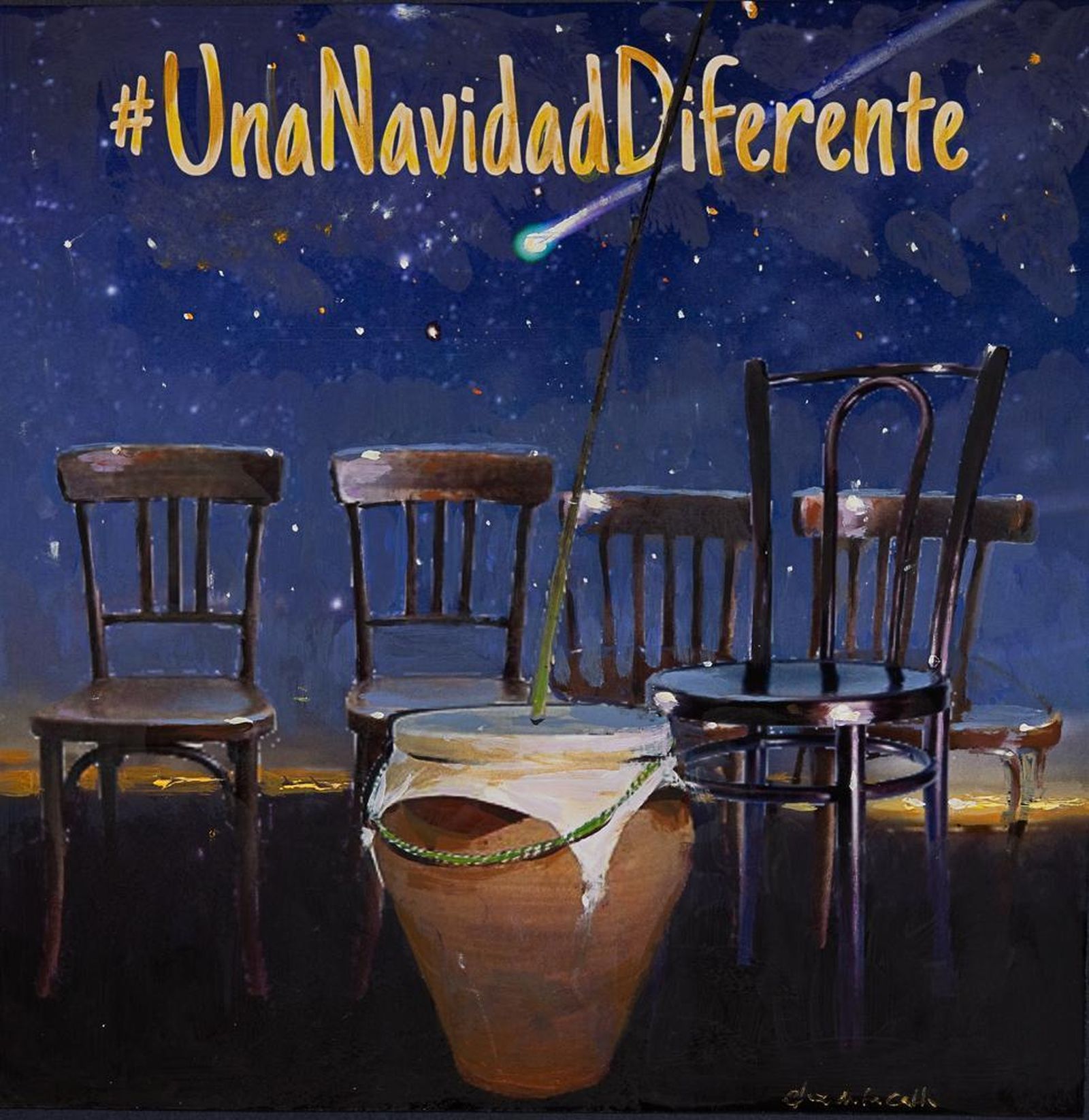 Portada del CD, obra de Juan Ángel González de la Calle.