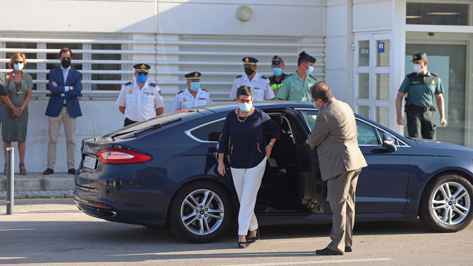 Visita de Arancha González Laya a La Línea y la Verja de Gibraltar