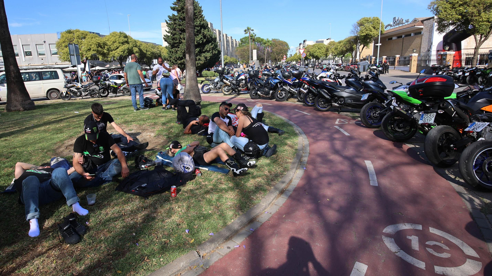 Gran ambiente motero en todo Jerez