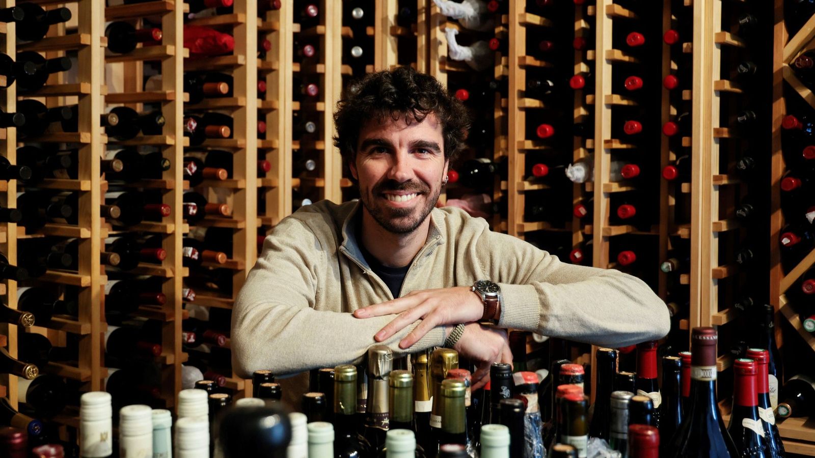 Robert Tetas, en la bodega de Sobretablas.