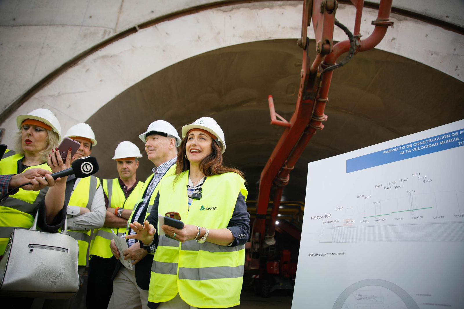 Así están las obras del túnel de Viator en la línea de alta velocidad de Adif, en imágenes