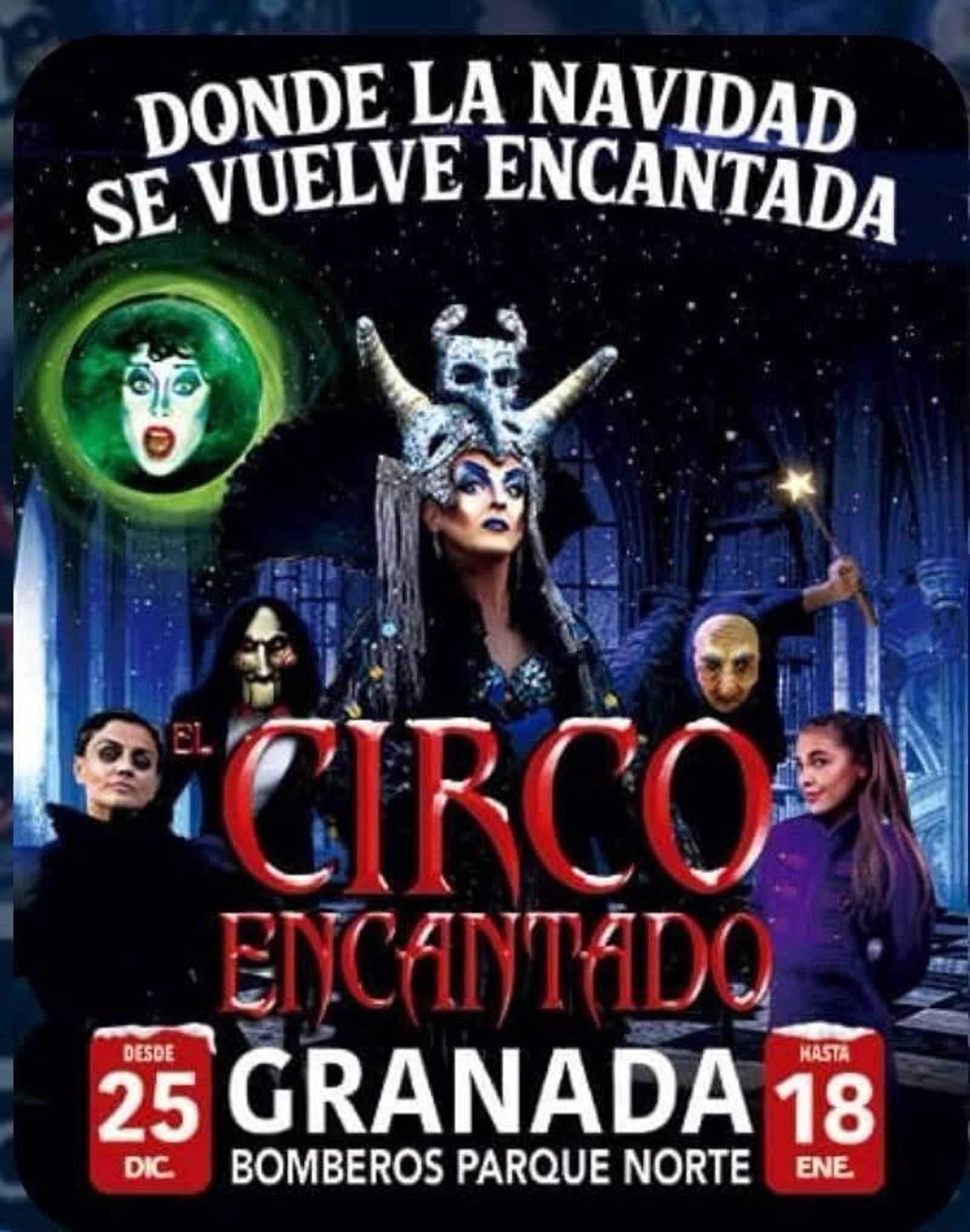 Cartel oficial del espectáculo que debutará el 25 de diciembre en el Parque de los Bomberos.