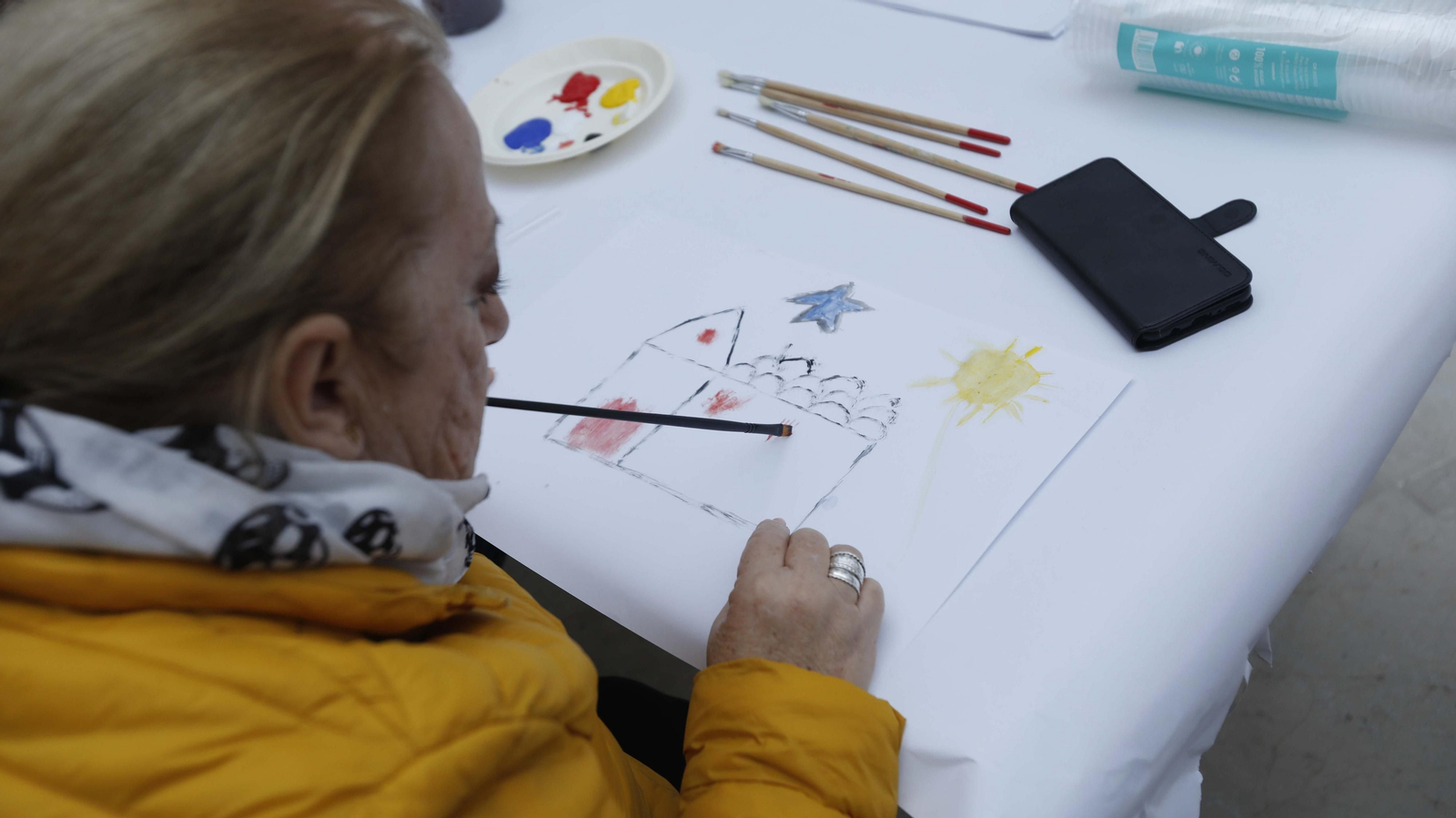 Las fotos del taller de pintura del artista Krzysztof Kosowski