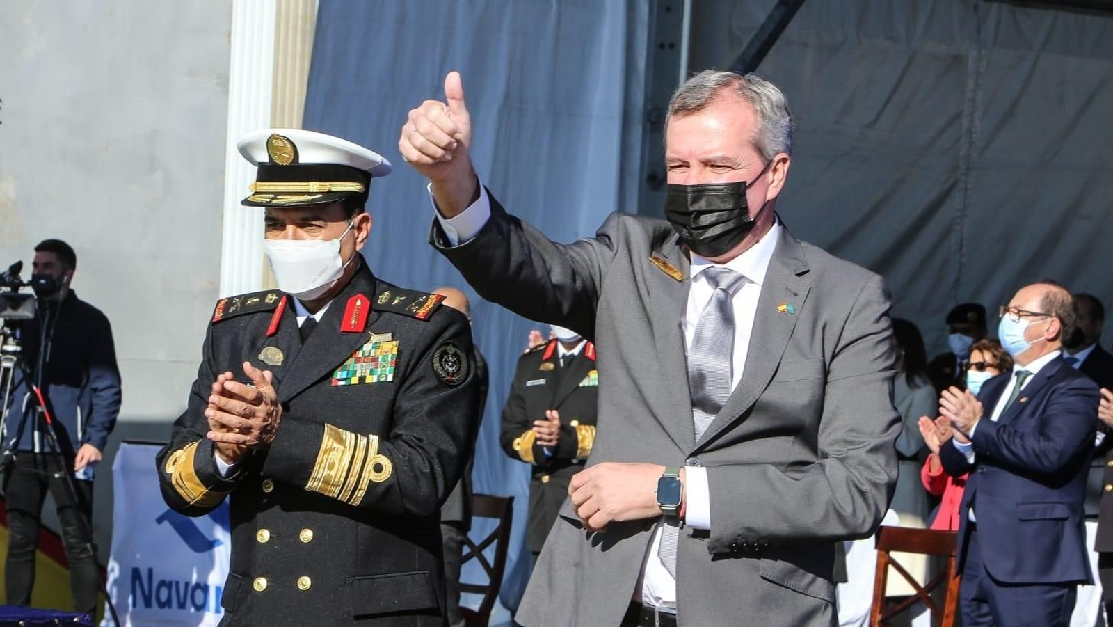 Así ha sido la botadura de la corbeta 'Unayzah' en Navantia San Fernando