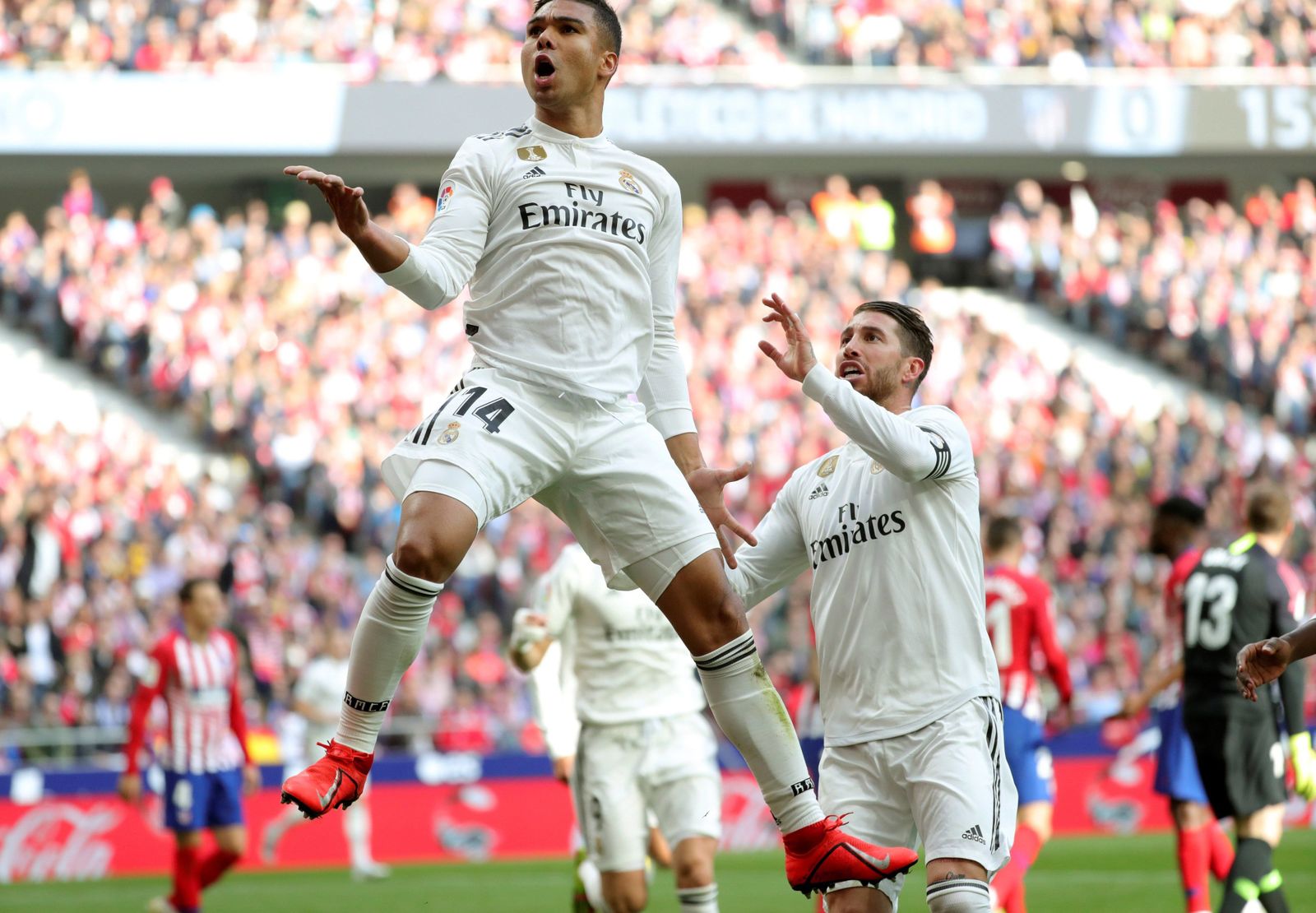 Las imágenes del Atlético de Madrid-Real Madrid