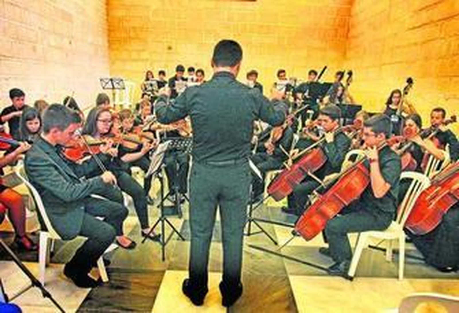 Una imagen reciente de uno de los conciertos de la Orquesta Maestro Álvarez Beigbeder.