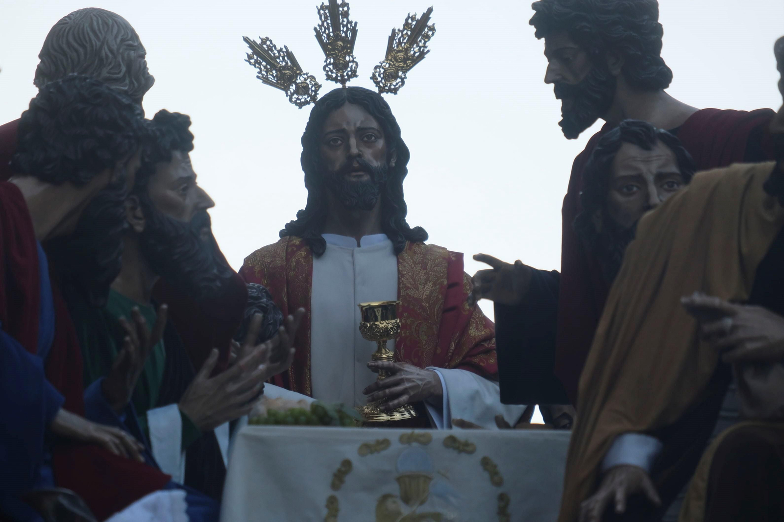 El Señor de la Fe en su Sagrada Cena, durante una salida procesional.