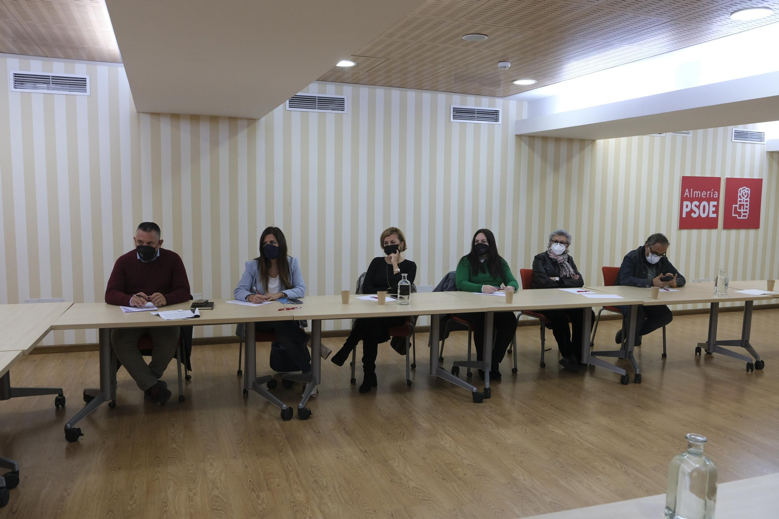 Imágenes de Juan Espadas, Secretario General del PSOE en Andalucía, en Almería.