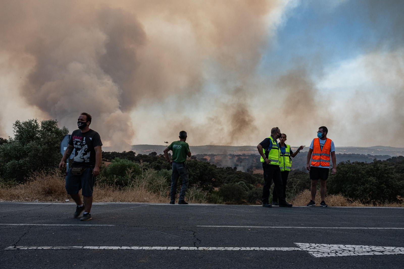 Imágenes del corte de la A-478