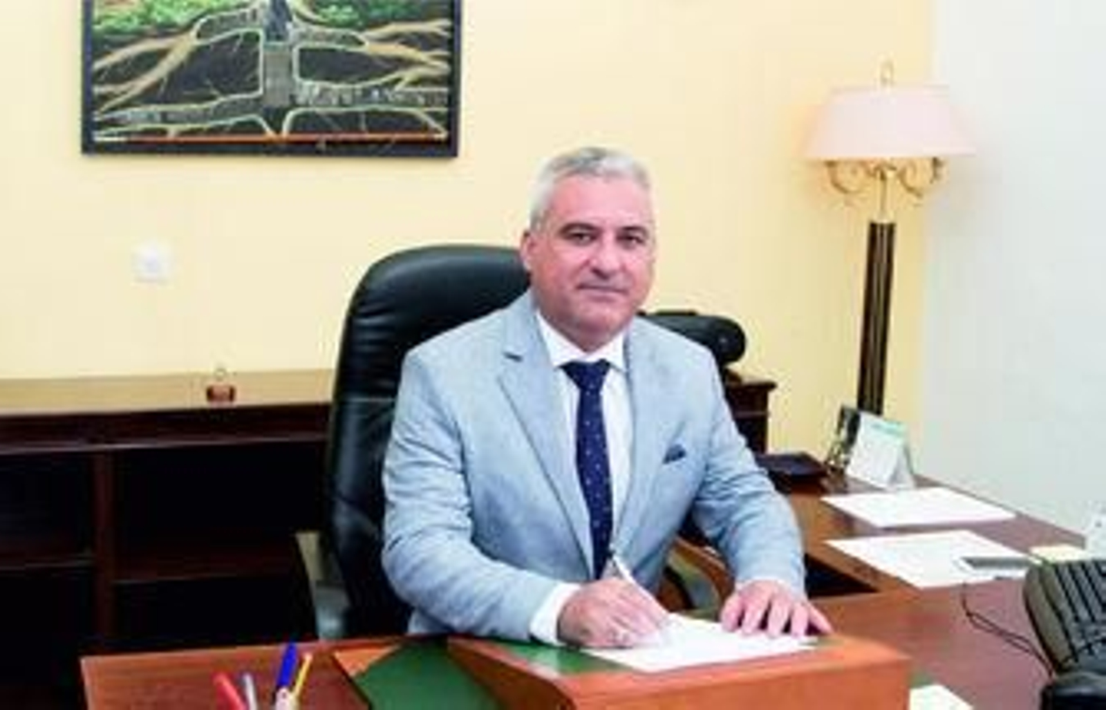 El alcalde de Villanueva del Río y Minas, Miguel Ángel Barrios.