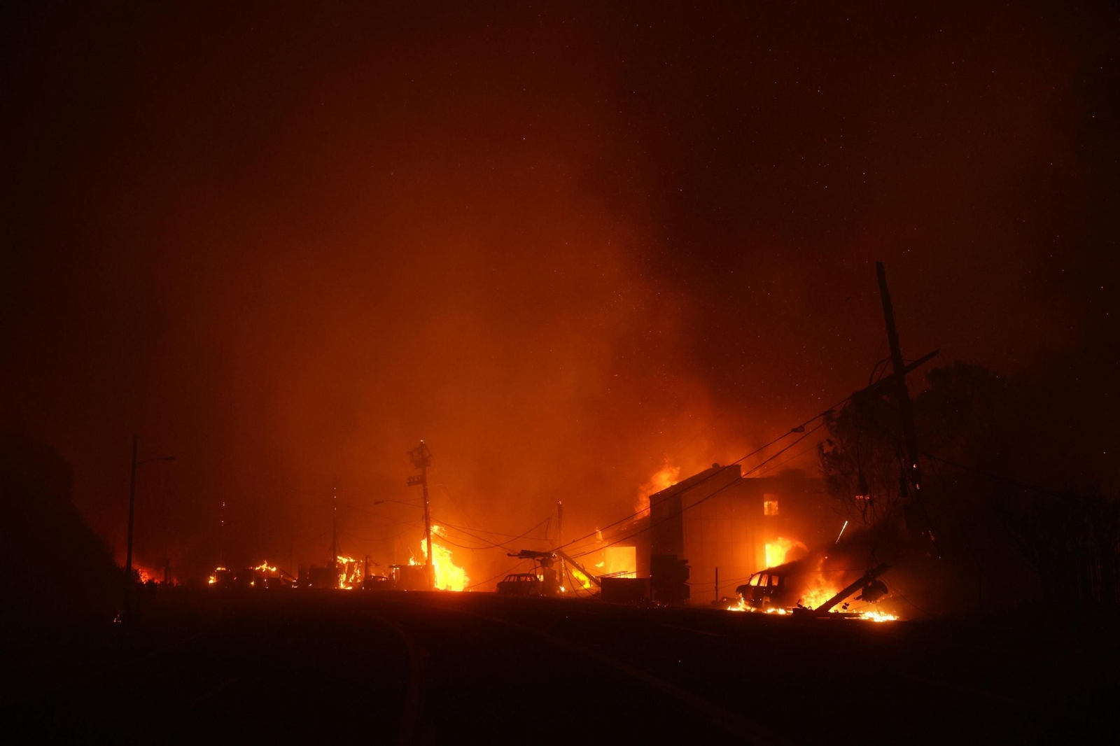 Las impactantes imágenes de los incendios de California