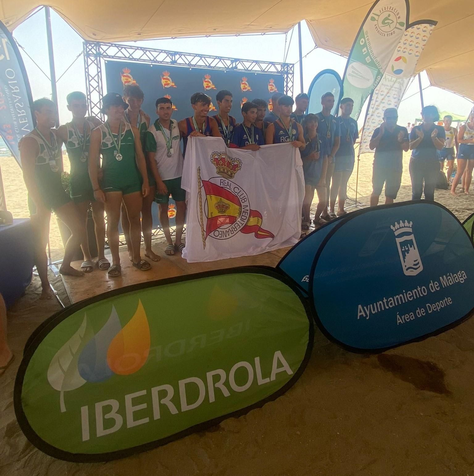 El Open Ciudad de Málaga y Andaluz de remo de mar, para el Real Club Mediterráneo