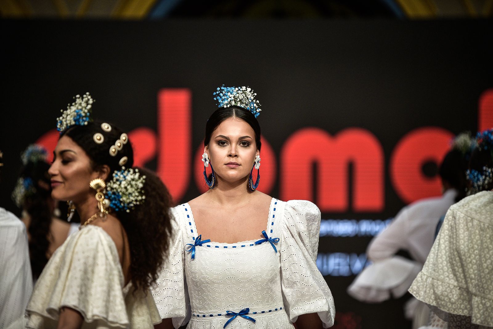 Imágenes de la inauguración de la Pasarela Flamenca en el patio del Ayuntamiento