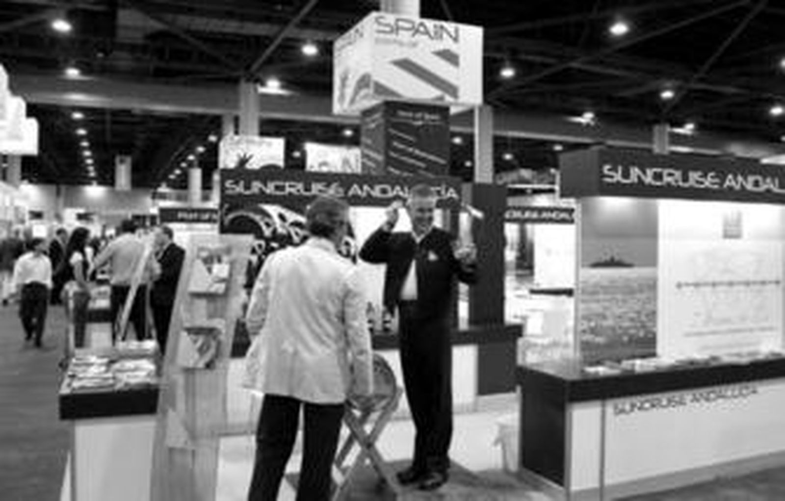 Stand de Suncruise Andalucía en la Feria de Cruceros de Miami.