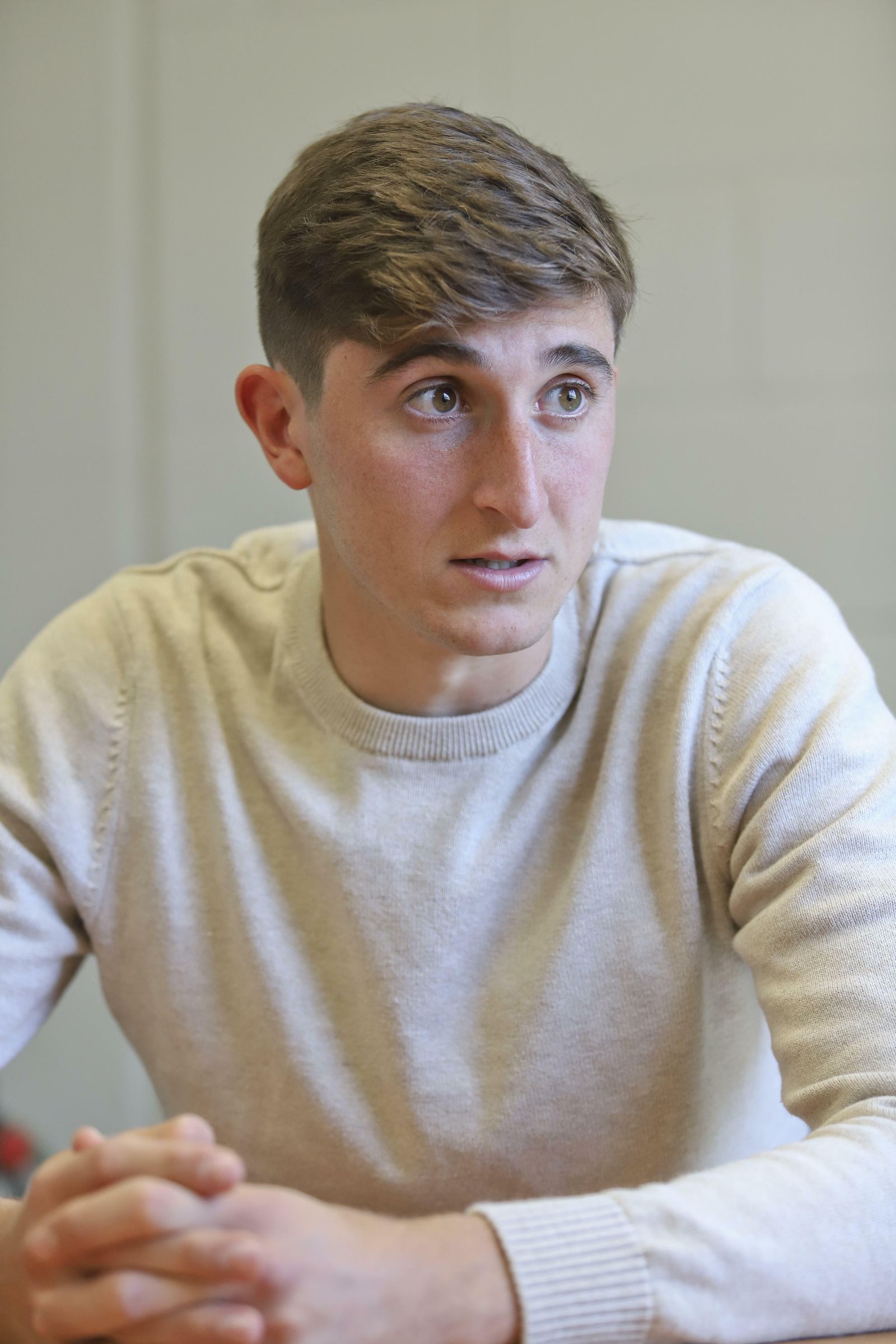 Las fotos de la entrevista a Álex Mula, jugador del Málaga CF