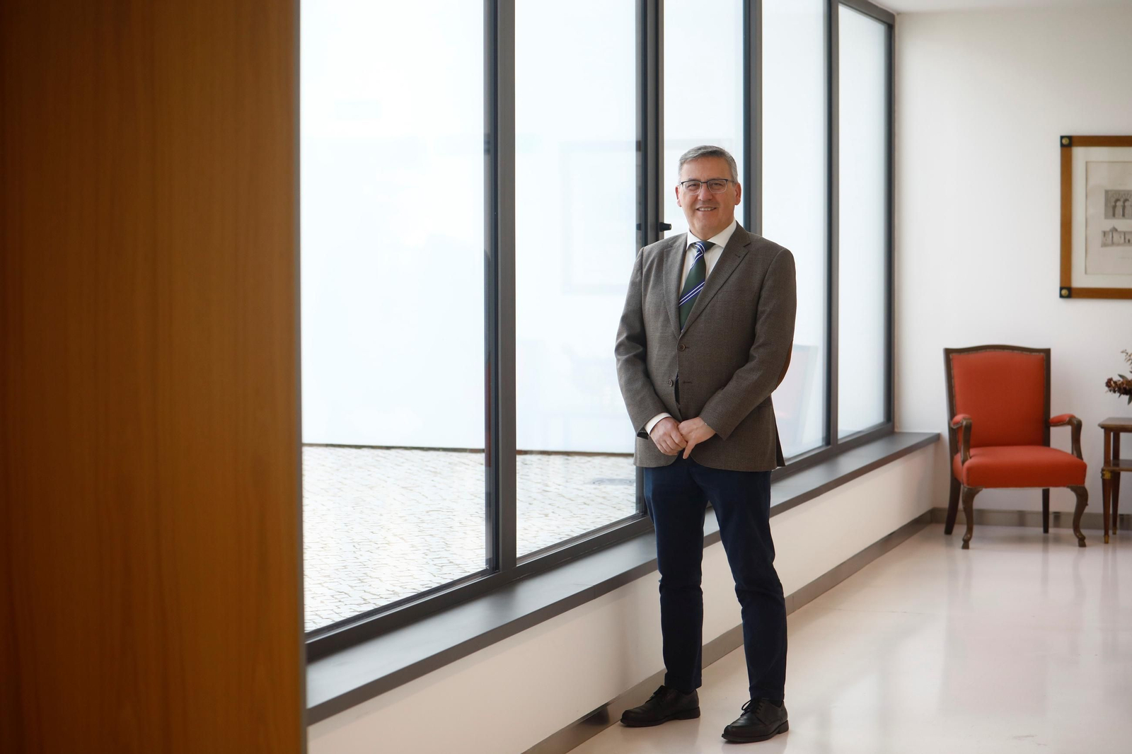 Miguel Ángel Pareja, presidente de la Audiencia Provincial, en la Ciudad de la Justicia