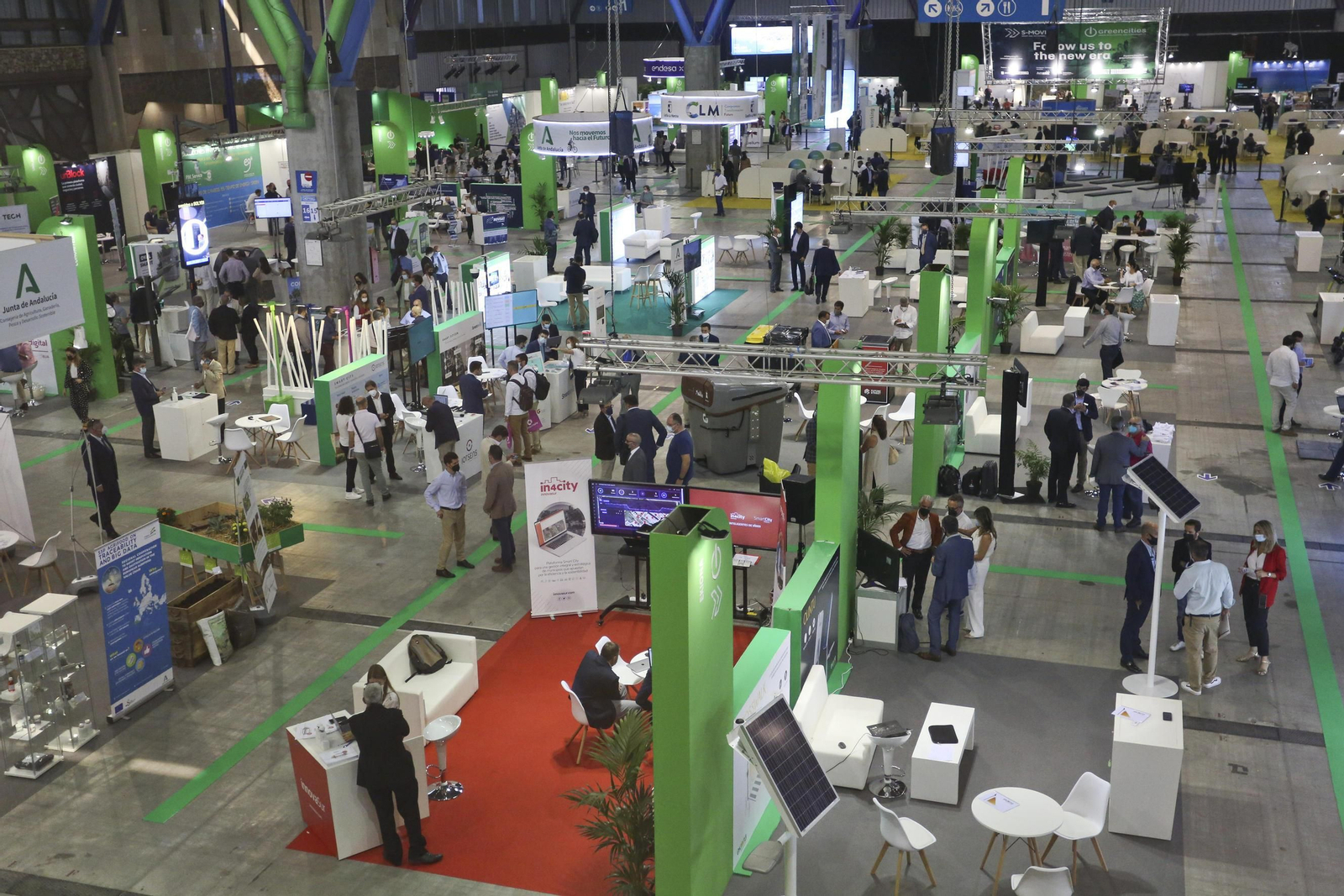 Panorámica del espacio expositor de Greencities y S-Moving