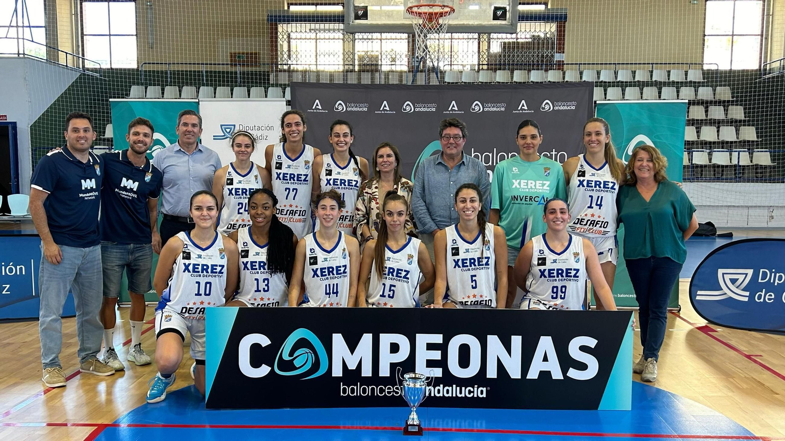 El Xerez CD femenino de baloncesto ha revalidado el título de campeón de la Copa Diputación.