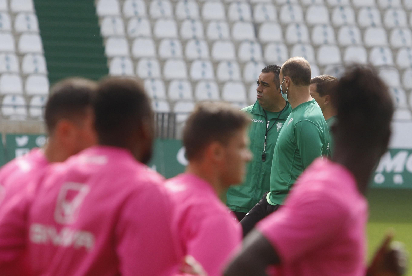 Las imágenes del primer entrenamiento de Germán Crespo al frente del Córdoba CF