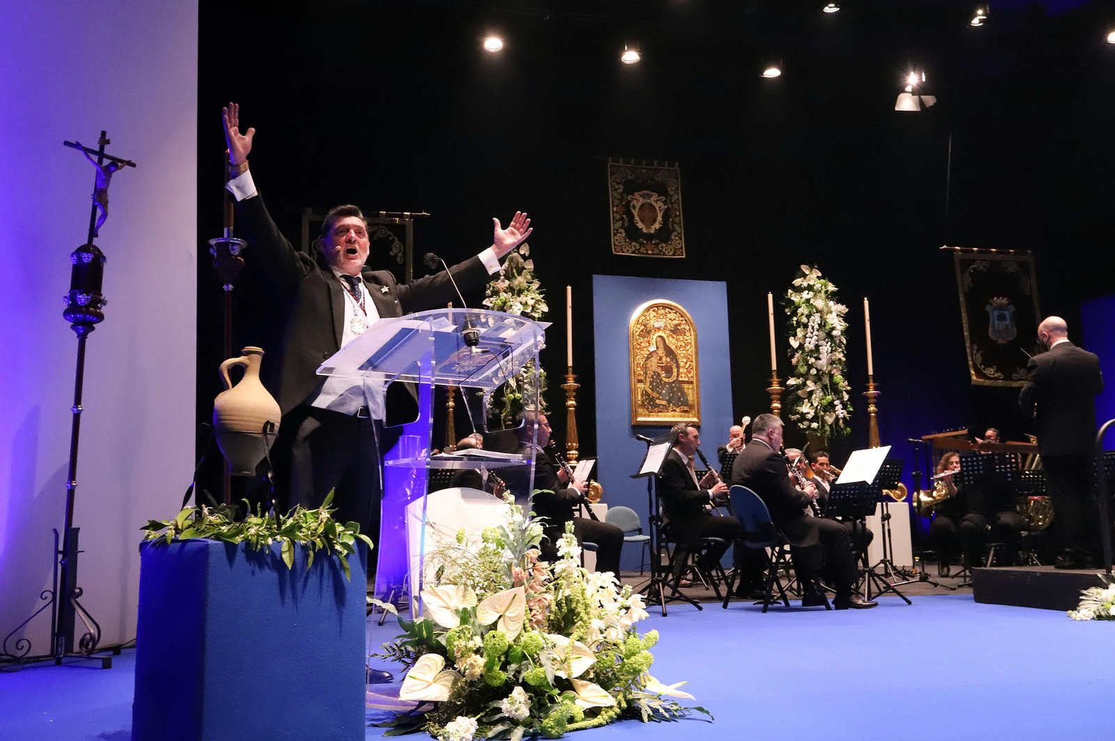 Imágenes del Pregón de la Semana Santa de Huelva 2021 de Eduardo Sugrañes