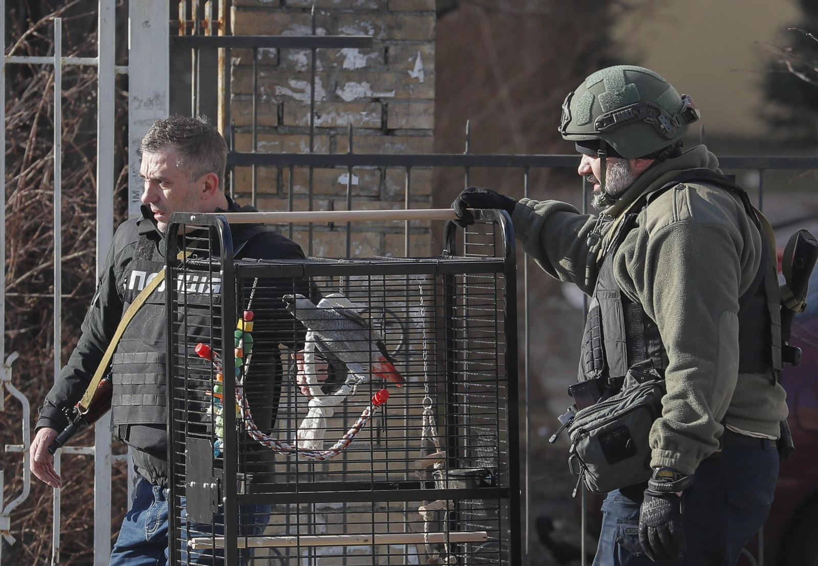 Imágenes del tercer día de guerra en Ucrania