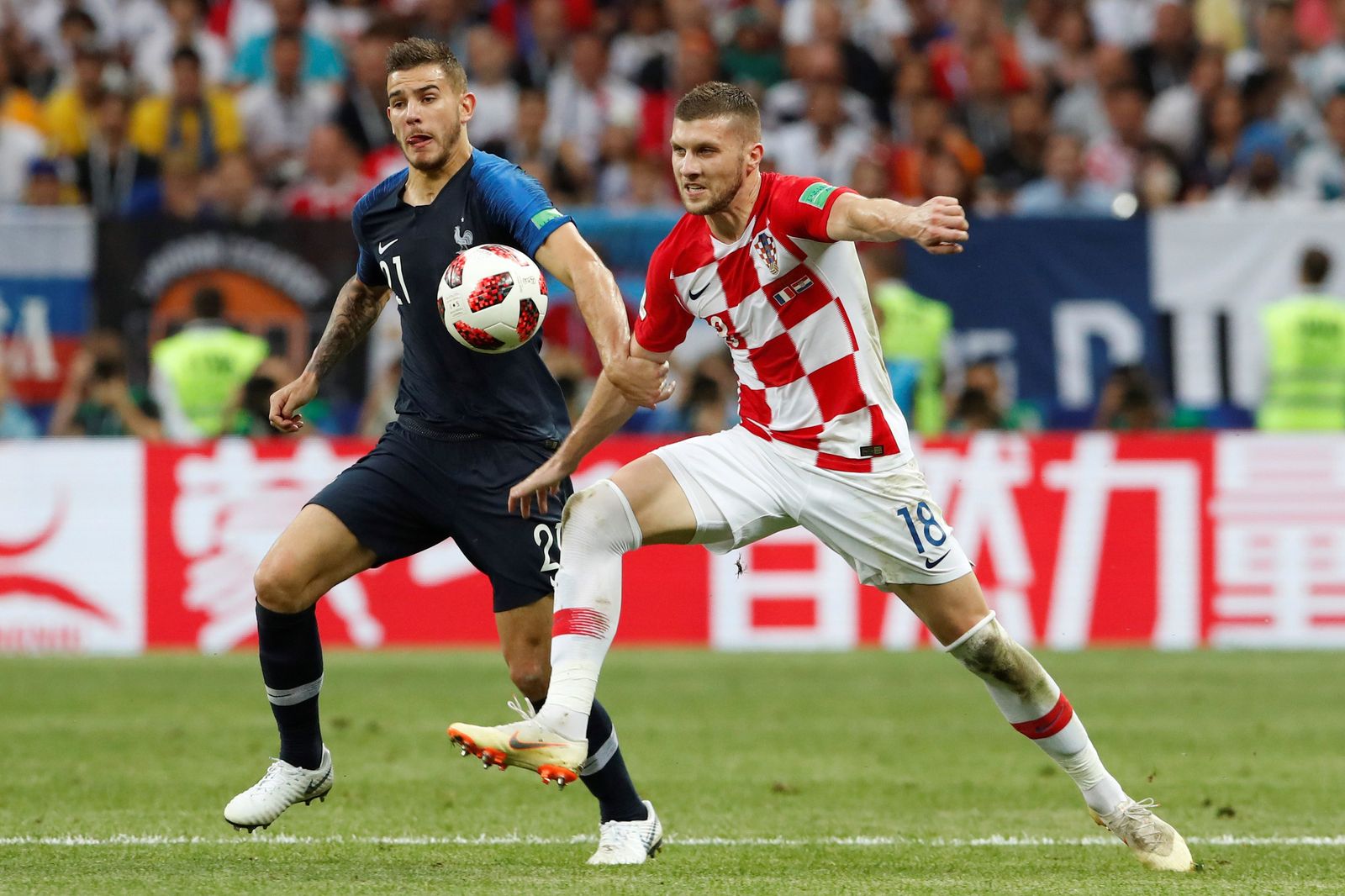 El Francia-Croacia de la final del Mundial de Rusia, en imágenes