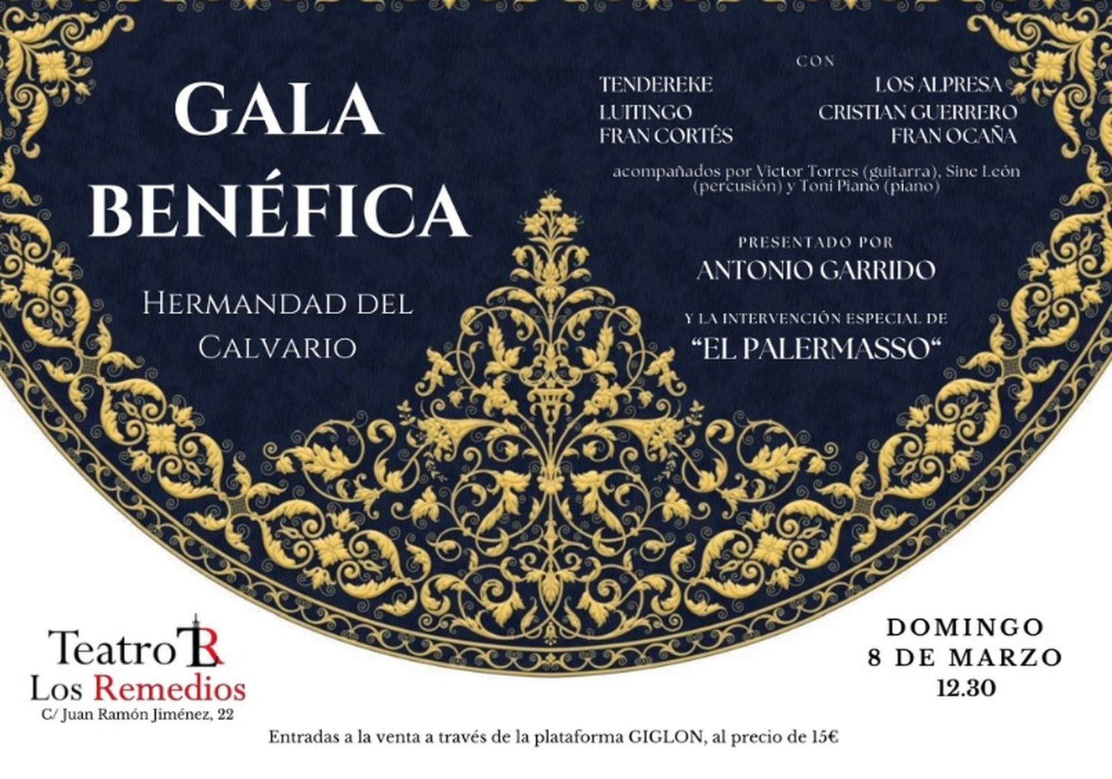Cartel de la gala en la que participarán Fran Cortés o Luitingo