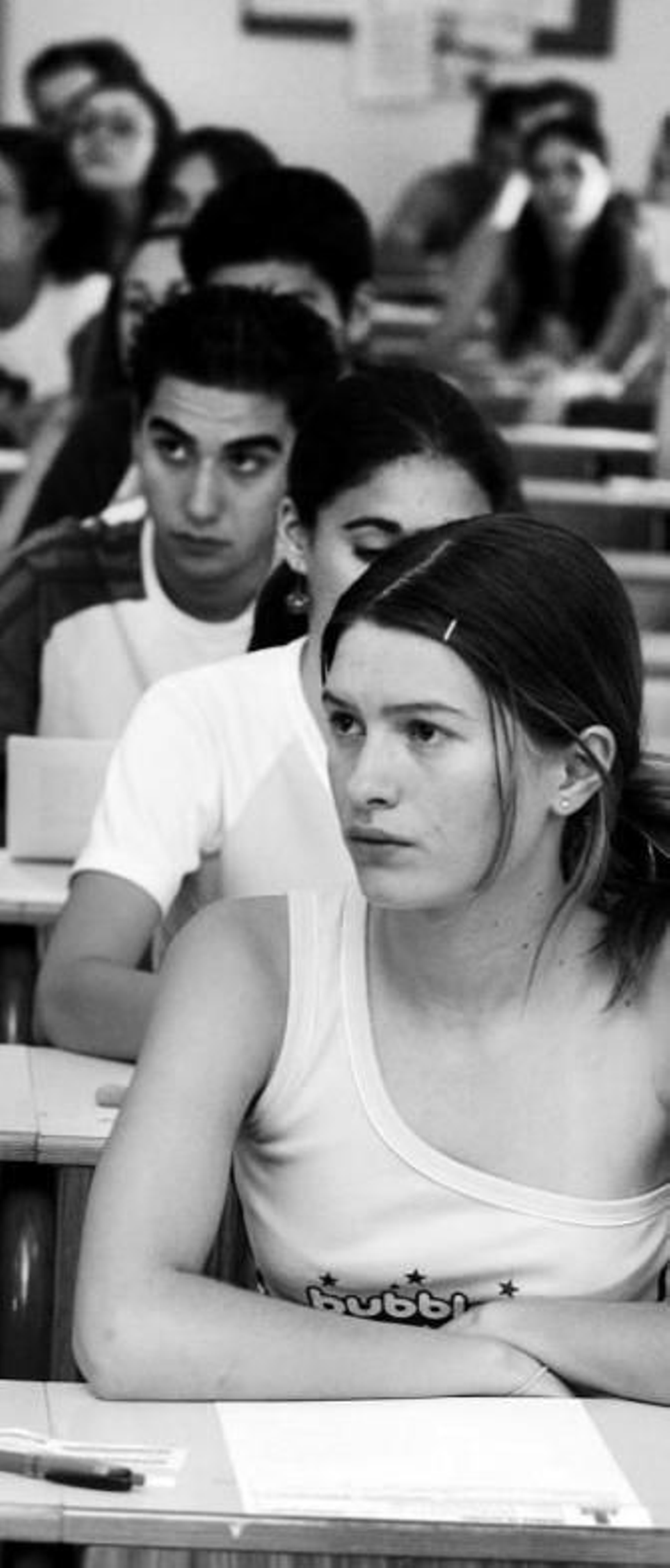 Alumnos en una anterior convocatoria de Selectividad.